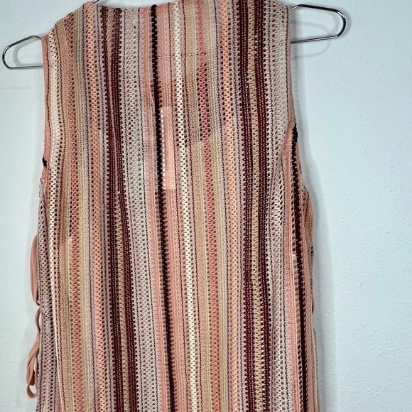 🆕 Miss Me Stitched Sleeveless Top with Tie Sides and Under Slip - Picture 13 of 13